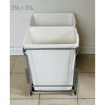 DOOR MOUNTABLE 70L KITCHEN CONCEALED BIN PULLOUT PULL OUT SLIDING LAUNDRY BIN