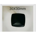 SQUARE BLACK ALLOY SINGLE DRAWER KNOB HANDLE 