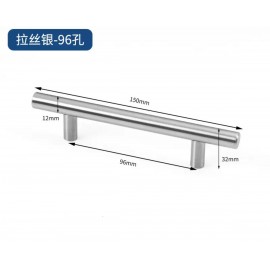 SILVER BLACK KITCHEN WARDROBE PULL KNOB BATHROM DRAWER HANDLE DOOR GRIP HANDLE STAINLESS 96/128/160
