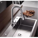 Kitchen Sink Bowl Under Top Mount 304 Stainless Steel Laundry Square Sink +Strainer 50X40cm