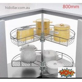 ROTARY 2TIER 3/4 800 CORNER CAROUSEL BASKET LAZY SUSAN