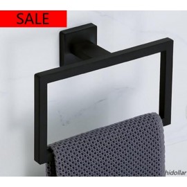 BATHROOM BLACK 3PCS SET TOILET ROLL HOLDER TOWEL RING HOOK 304 STAINLESS STEEL