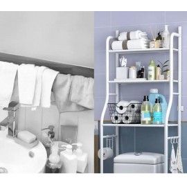 OVER TOILET BATHROOM STORAGE RACK SHELF STORAGE UNIT 3TIER METAL BATHROOM ORGANIZER