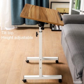 TILTABLE MOBILE OVERBED TROLLEY TABLE LAPTOP IPAD STUDY HOSPITAL DESK HI ADJUST