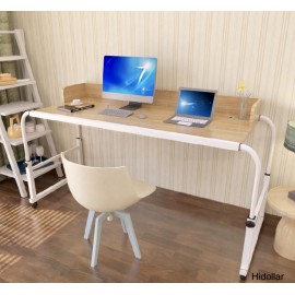 MOBILE TROLLEY COMPUTER TABLE LAPTOP IPAD STUDY HOSPITAL HALL DESK W140-200 or W160-220 BLK WHT TMB