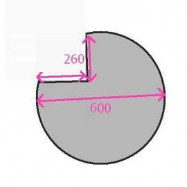 ROTARY 2TIER 3/4 600 CORNER CAROUSEL BASKET LAZY SUSAN
